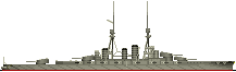 巡洋戦艦「榛名」完成時（1915）