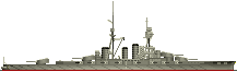 巡洋戦艦「霧島」大正14年時（1925）