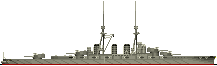 巡洋戦艦「金剛」完成時（1913）