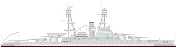 米海軍戦艦ネヴァダ級 BB-36　ネヴァダ改造後（Nevada class)