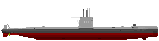 おやしお型(初代)潜水艦 SS511 おやしお初代 新造時(フルハル補助艦艇規格バージョン)